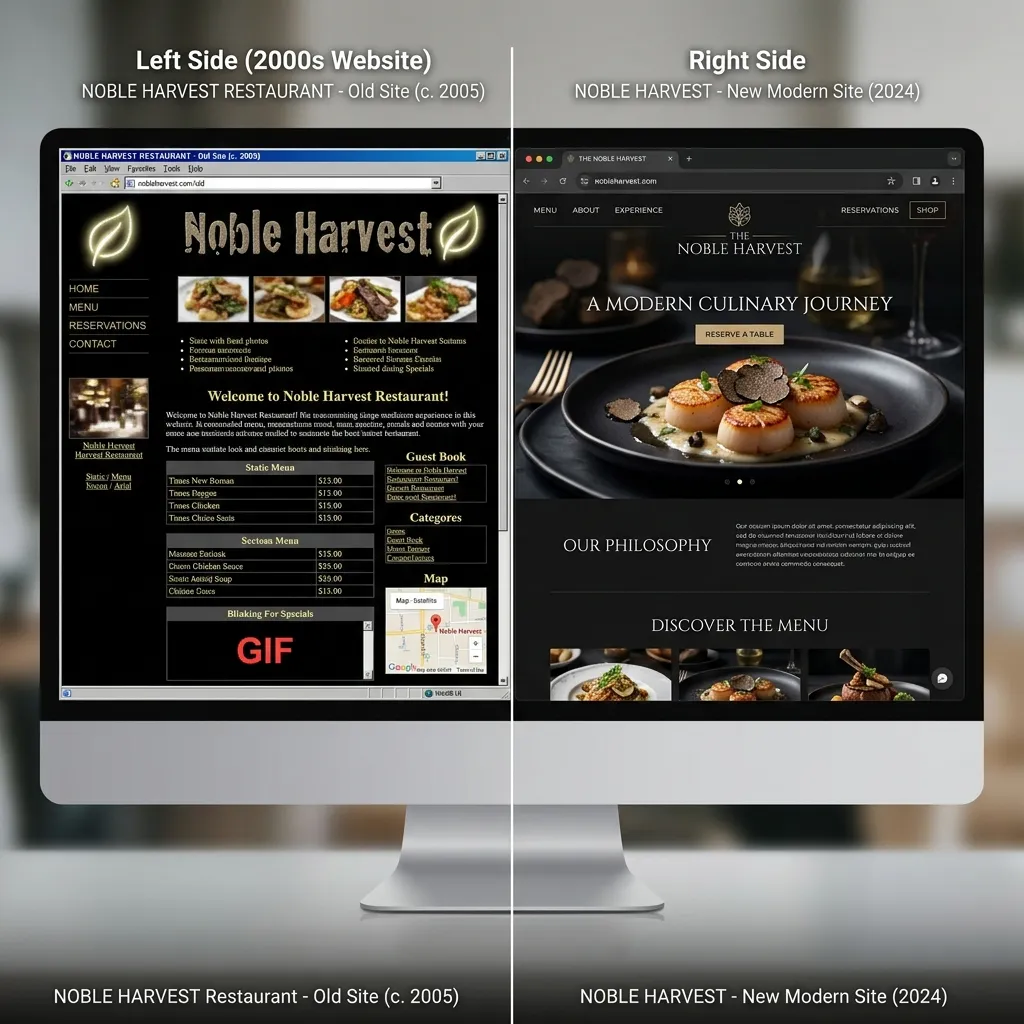 Restaurant website redesign